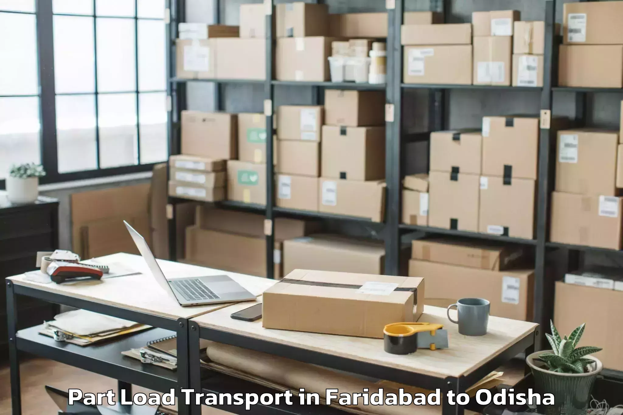 Book Faridabad to Badampahar Part Load Transport